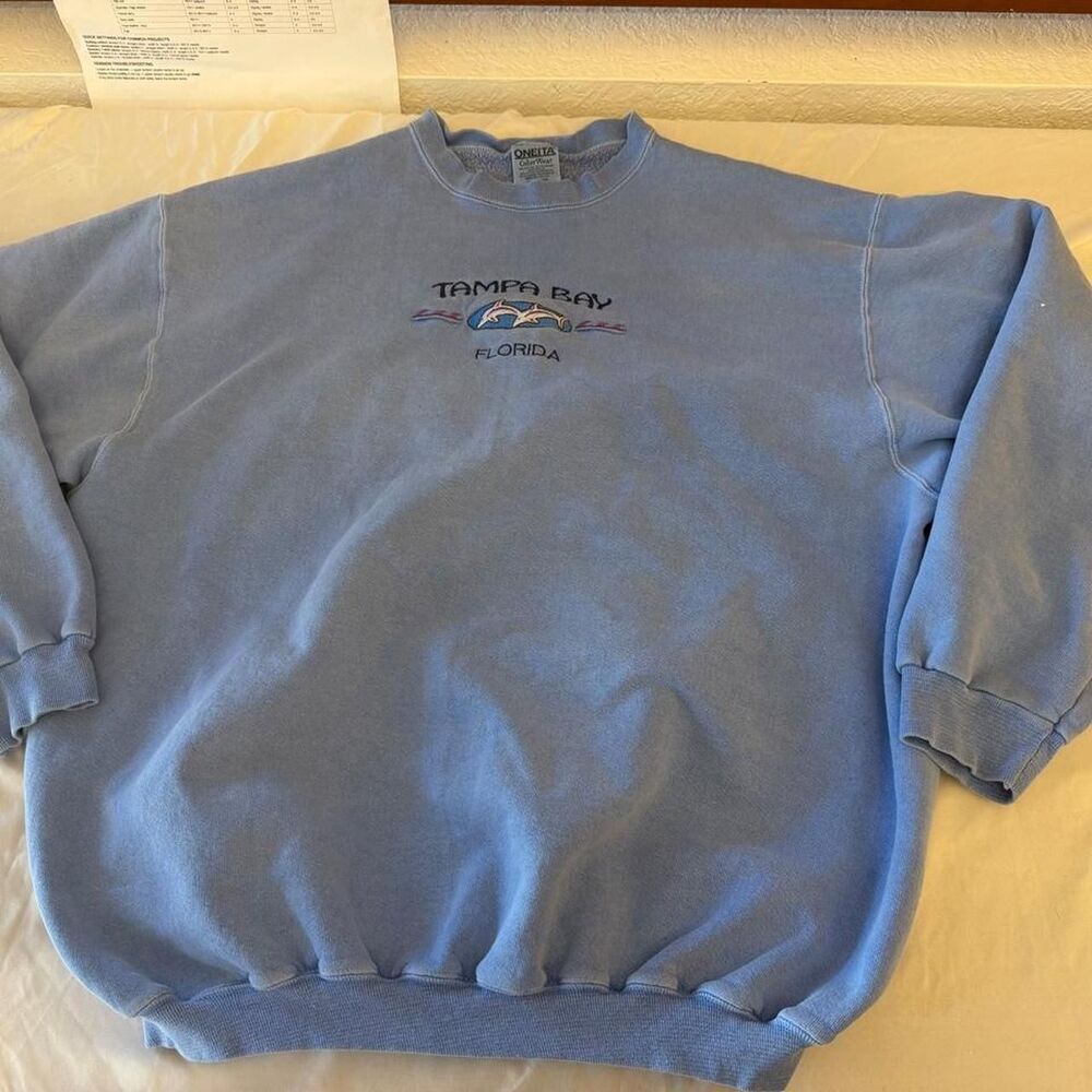 Oneita Men's Blue Sweatshirt